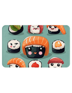 Alfombra de Entrada LKWSCGHM 49.5x80cm Antideslizante Floral