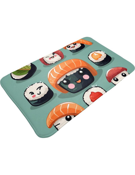 Alfombra de Entrada LKWSCGHM 49.5x80cm Antideslizante Floral