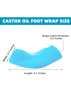 Envoltura de Aceite de Ricino para Pies FDFuZhao - Hidratante 2
