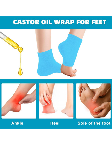 Envoltura de Aceite de Ricino para Pies FDFuZhao - Hidratante