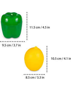 Contenedores de Almacenamiento PIVNASY 2 Piezas Limón y Pimiento Verde 2