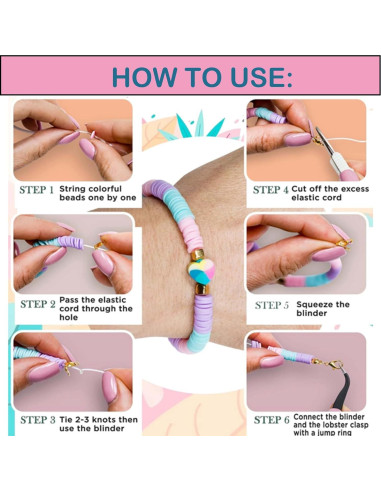 Kit de Fabricación de Pulseras de Perlas XMZCOLA, 18800 Piezas