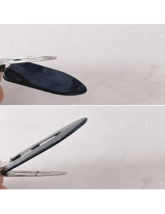 8 Clips para el Cabello Sin Doblado Conpru - Negro, Blanco, Rosa 2