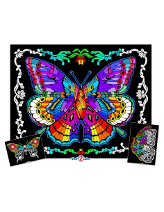 Póster de Colorear Difuso Stuff2Color Geo Butterfly 50.8x40.6cm