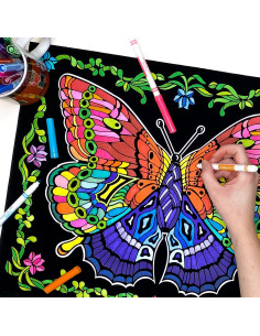 Póster de Colorear Difuso Stuff2Color Geo Butterfly 50.8x40.6cm 2