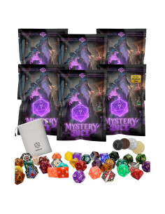 Paquete de Dados RPG BiiSaa - 6 Bolsas Ciegas con 7 Dados
