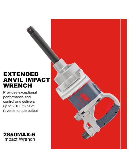 Llave de Impacto Ingersoll Rand 2850MAX-6 1" 2840.4 Nm 5,500 rpm