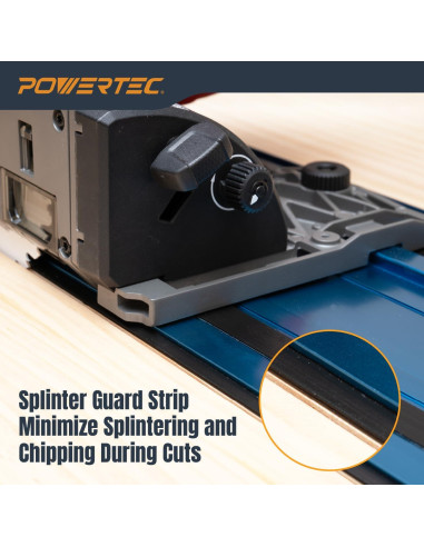 Juego de Rieles de Guía de Sierra POWERTEC 72153 110" Aluminio