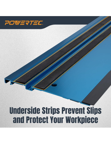 Juego de Rieles de Guía de Sierra POWERTEC 72153 110" Aluminio