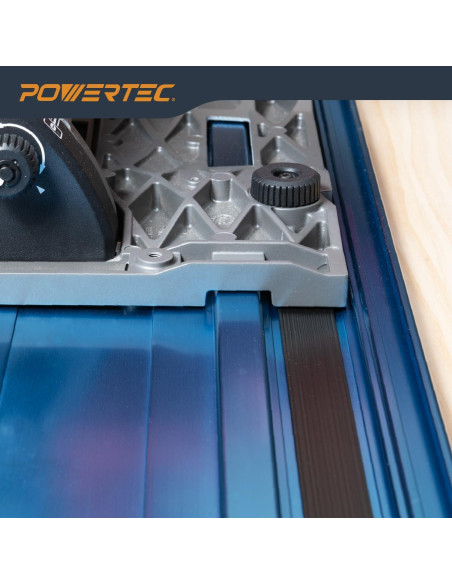 Juego de Rieles de Guía de Sierra POWERTEC 72153 110" Aluminio