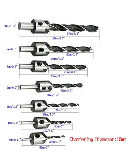 Juego de 22 Herramientas de Perforación Carpintería Eagles