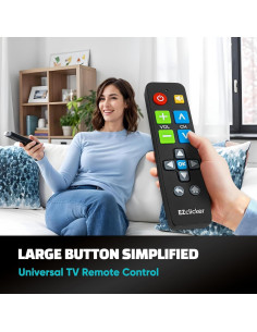 Control Remoto Universal TV Benoo EZCPTVB Botón Grande Negro 2