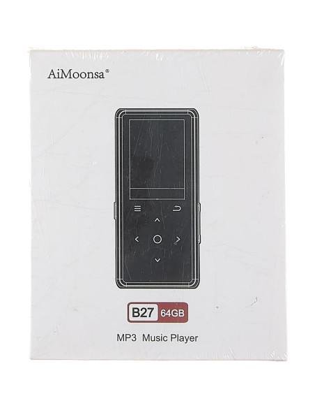Reproductor MP3 AiMoonsa 64GB Bluetooth 5.2 Altavoz HD