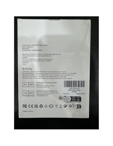 Reproductor MP3 AiMoonsa 64GB Bluetooth 5.2 Altavoz HD