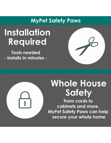 Candados de Seguridad MyPet North States 2-Pack Gris