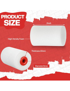 Rodillos de Pintura Mini Nuogo 120 Pcs 5.08 cm Espuma Alta Densidad 2