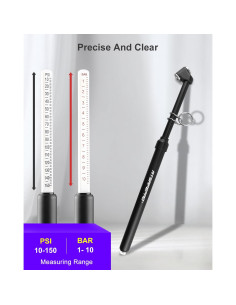 Medidor de Presión de Neumáticos ATsafepro Doble Cabeza 0.69-10.34 bar 2