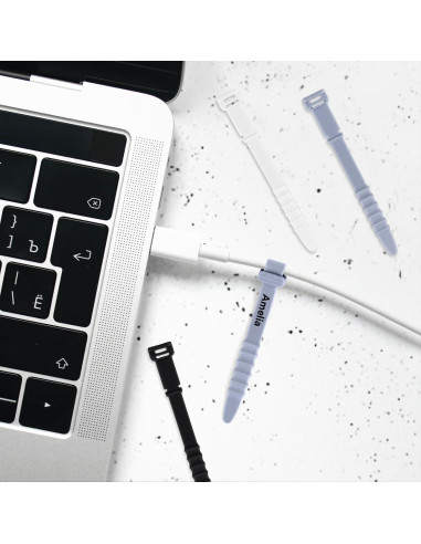 30 Bridas de Silicona Reutilizables 11.4 cm - Yuntop