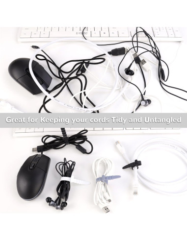 30 Bridas de Silicona Reutilizables 11.4 cm - Yuntop