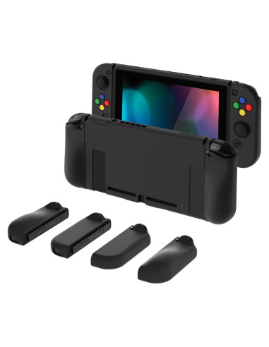 Cubiertas Ergonómicas PlayVital para Nintendo Switch - Negro