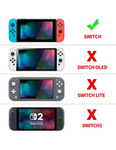 Cubiertas Ergonómicas PlayVital para Nintendo Switch - Negro 2