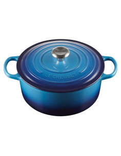 Cacerola Redonda de Hierro Fundido Le Creuset 26 cm Azul