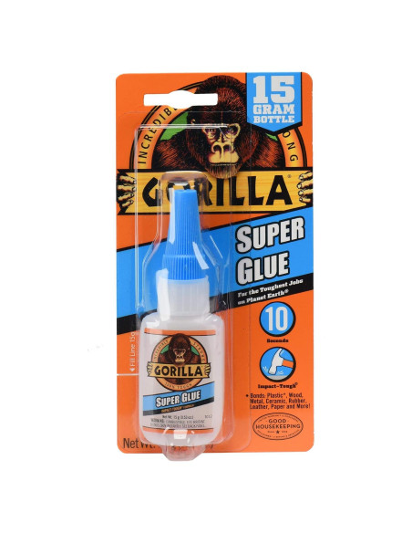 Gorilla Super Glue 15 ml - Paquete de 24, Secado Rápido