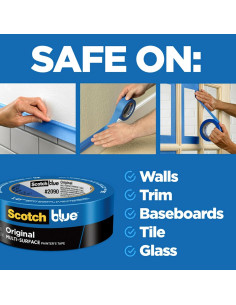 Cinta de Pintor ScotchBlue Original 6 Rollos 4.78 cm Multi-Superficie 2