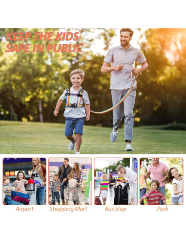 Arnés de Seguridad JXM para Niños 3 a 6 Años - Correa Ajustable