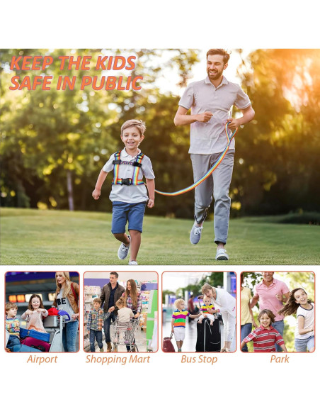 Arnés de Seguridad JXM para Niños 3 a 6 Años - Correa Ajustable
