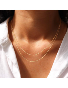 Collar Choker de Oro 14k Platedo para Mujeres - CHESKY 2