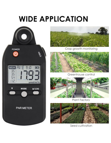 Medidor PAR Quantum DANOPLUS DP-355 para Fotosíntesis 0-5000 mol/m/s