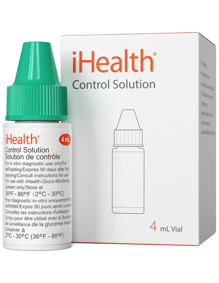 Solución de Control iHealth 4mL para Medidores de Glucosa BG5S100