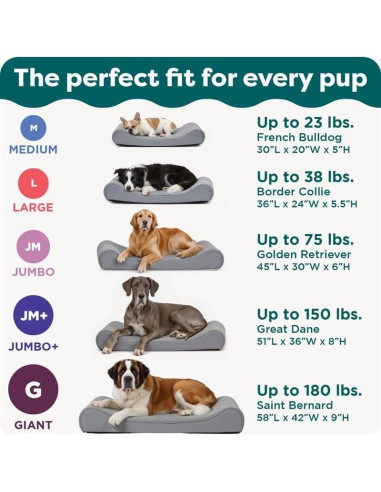 Cama ortopédica Furhaven para perros grandes y medianos - Chocolate