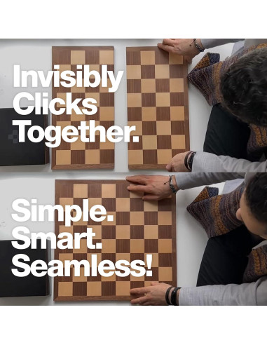 Tablero de Ajedrez Portátil Tempest MagSplit de Madera 49.5cm
