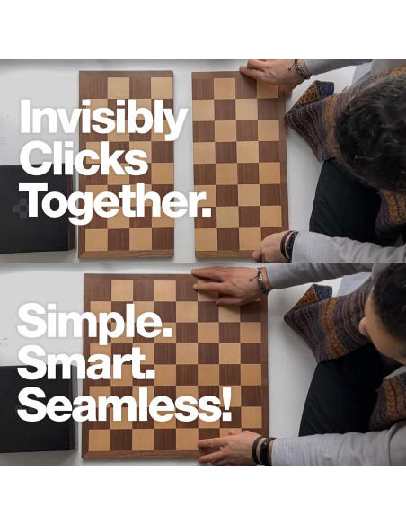 Tablero de Ajedrez Portátil Tempest MagSplit de Madera 49.5cm