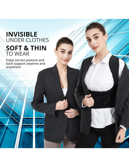Corrector de Postura SHAPERKY Ajustable para Espalda - Negro Pequeño