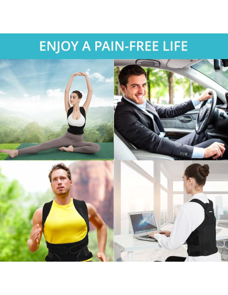 Corrector de Postura SHAPERKY Ajustable para Espalda - Negro Pequeño