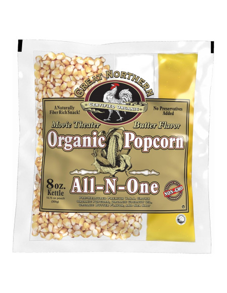 18 Paquetes de Palomitas Orgánicas Great Northern 304.8g