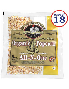18 Paquetes de Palomitas Orgánicas Great Northern 304.8g 2
