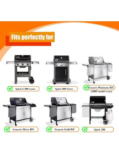 Plancha de Hierro Fundido GRISUN para Parrillas Weber 43.9x30.5cm