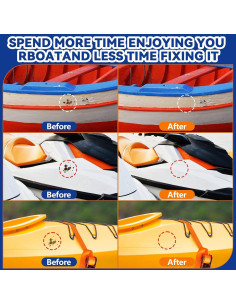 Kit de Reparación de Barcos de Fibra de Vidrio MiotuHome 100g 2