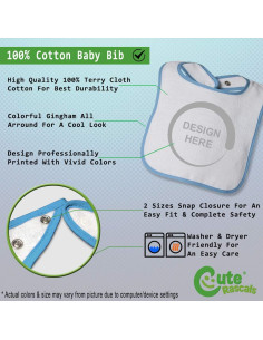 Babero de Algodón 100% Unisex con Diseño Griego Divertido 2