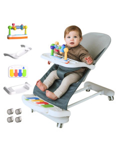 CuddoBaby Rebotador 4-en-1 para Bebés Azul - Plegable y Ajustable