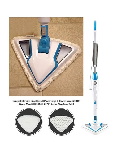 Paquete de 4 almohadillas de repuesto Bissell para mopas de vapor