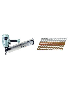 Clavadora Metabo HPT NR90AES1 + 1000 Clavos 5cm Galvanizados