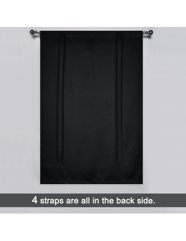 Cortina Térmica Aislante DONREN 86x114 cm Negra Ajustable