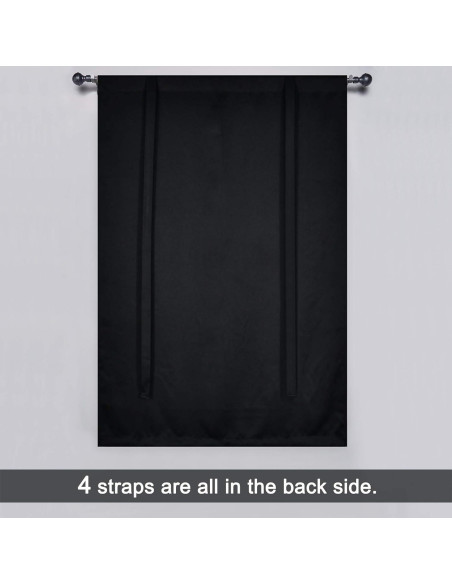 Cortina Térmica Aislante DONREN 86x114 cm Negra Ajustable