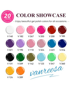 Kit de Esmalte de Uñas en Gel VANREESA 36 Pcs para Principiantes 2
