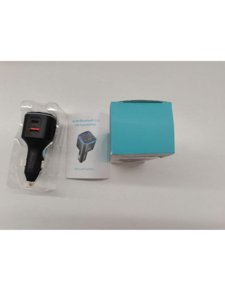 Transmisor FM Bluetooth 5.3 SONRU Coche Carga Rápida 36W